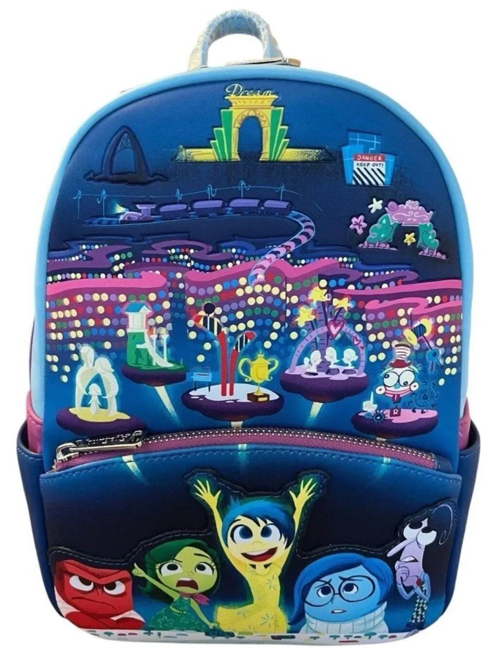 Loungefly Pixar Moments Inside Out Control Panel Glow In Dark Mini Backpack NWT